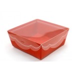 folding box with clear lid